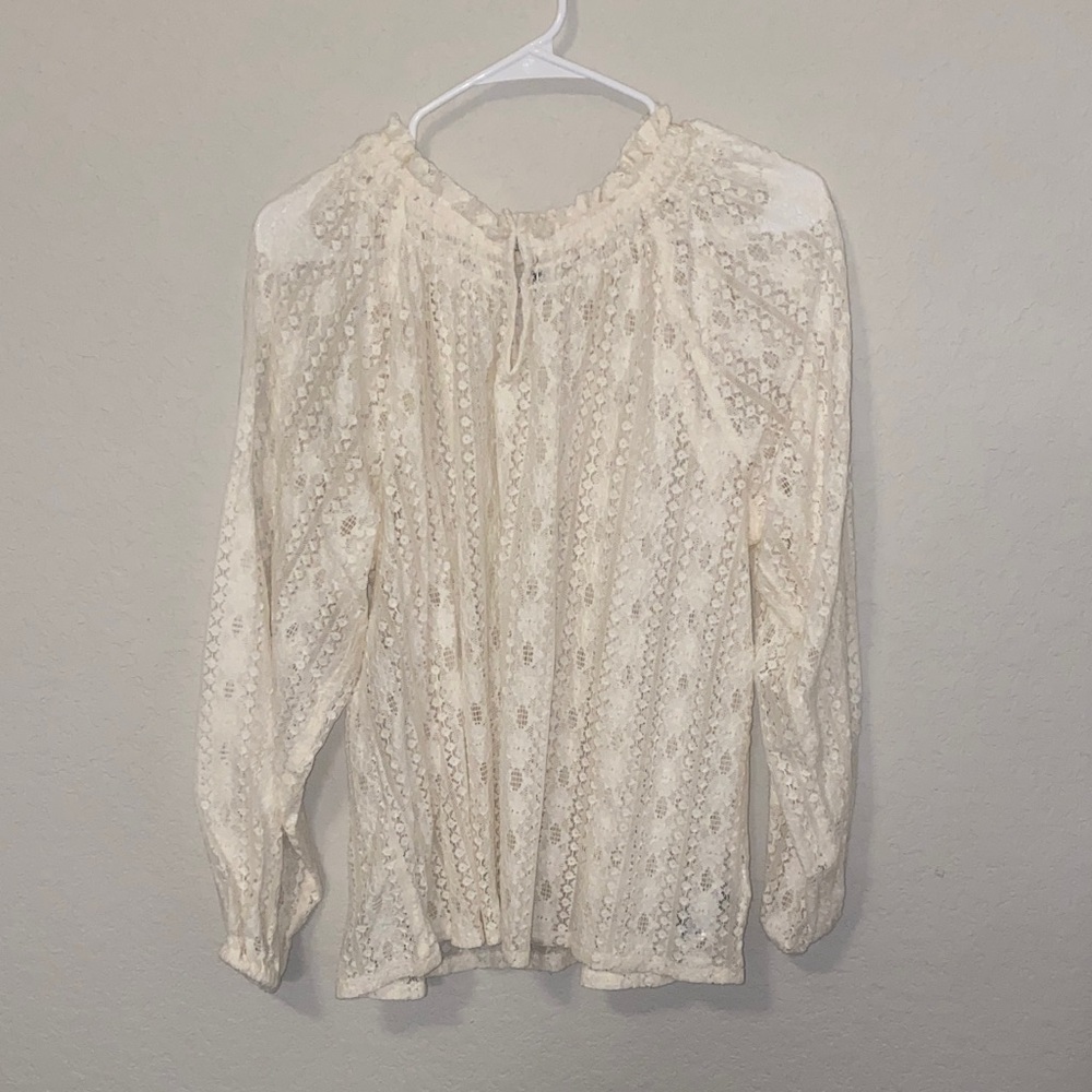 Old Navy Cream Lace Blouse
